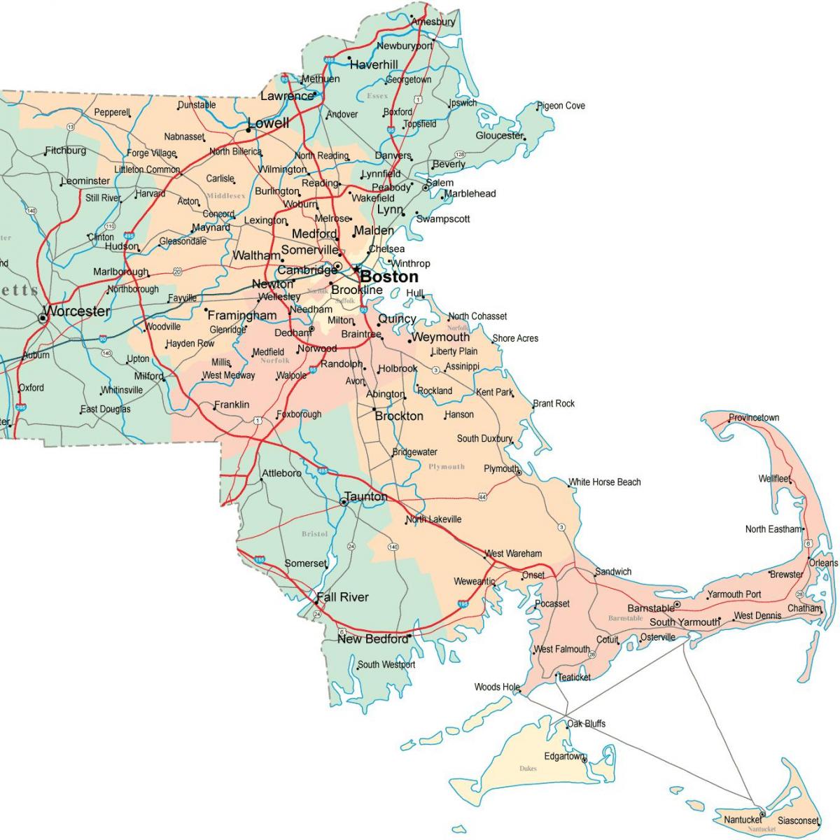 карта Восточной мА