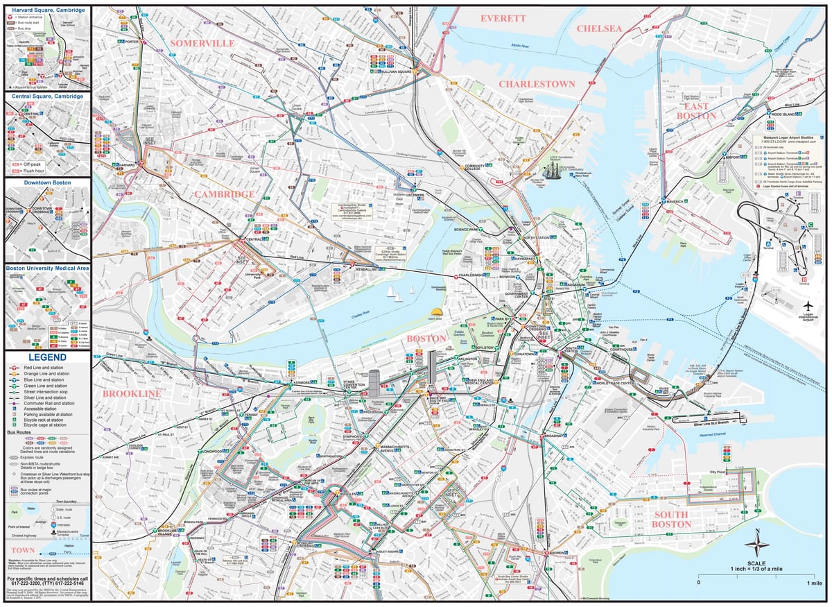 Mbta автобус карте