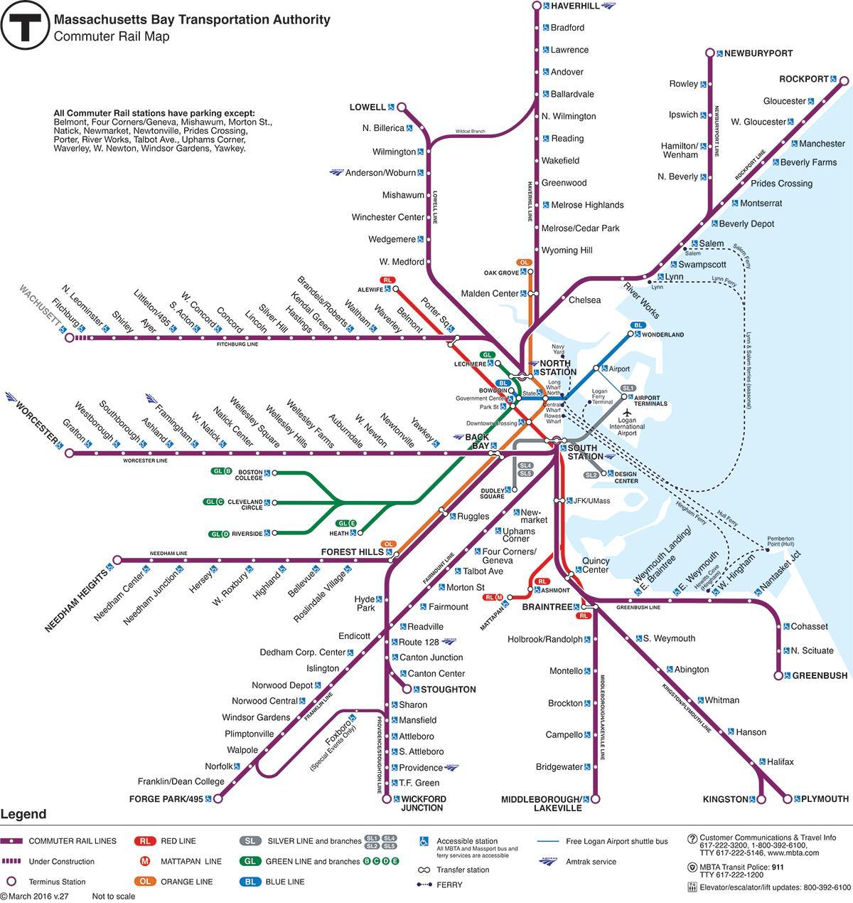 Бостон железнодорожный вокзал карте