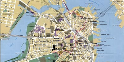 Бостон карта города