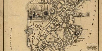 Карта исторического Бостона