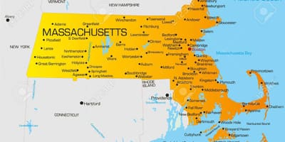 Massachuset карте