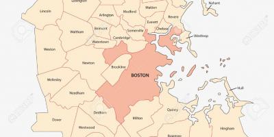 Метро Бостона карта